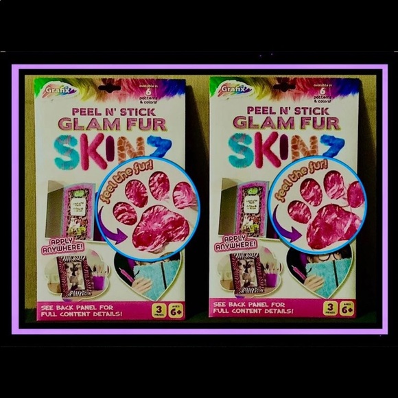 Bundle of Grafix Peel N' Stick "Glam Fur" SKINZ - Picture 6 of 12